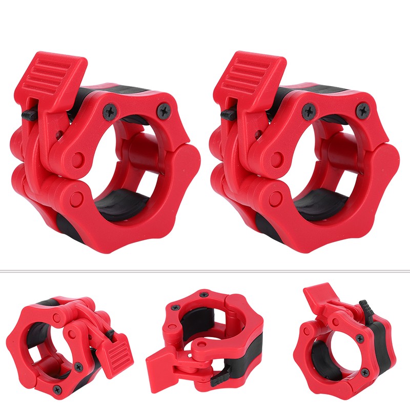 2Pcs Plastic Safe Lock Collars Clip Buckle Weightlifting Barbell Dumbbell