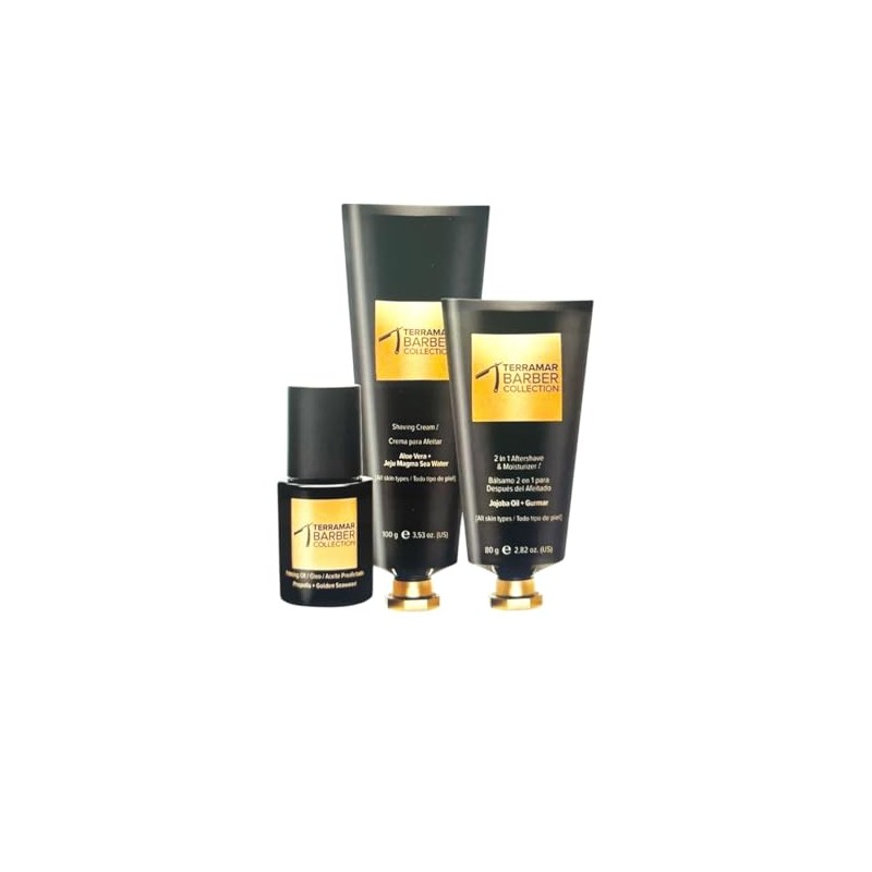 Terramar Barber Collection - Kit Profesional de Afeitado y Cuidado