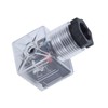 LiebeWH 5Pcs DC24V Solenoid Coil Plug, Transparent, Plastic, 5 Ports,