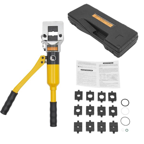 20 Ton Hydraulic Cable Lug Crimper Pliers, Manual Hydraulic Crimping