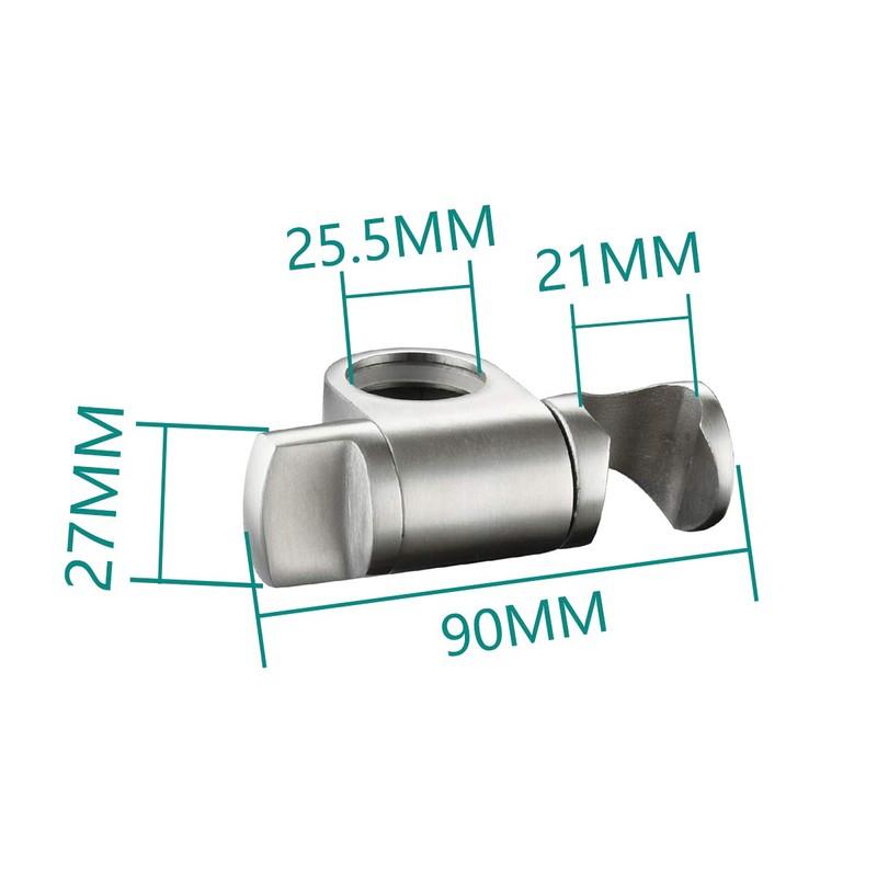 Tecmolog Stainless Steel Hand Shower Holder Angle Adjustable Shower Head