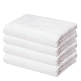 Organix 4 Pack Bath Towels 30x60 Inches, Hotel & Spa Quality 100% Cotton Soft Lightweight and Highly Absorbent Quick Drying Hotel Towels, Gym, Spa, Saloon Perfect for Daily Use - White