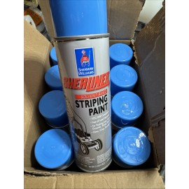 Sherwin-Williams CASE OF 12 Sherwin Williams Striping Paint Spray 18 Oz Handicap Blue 160-0022