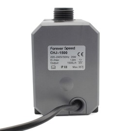 Forever Speed Submersible Black Aquarium Pump Pond Pump Fountain Pump 1500L/h