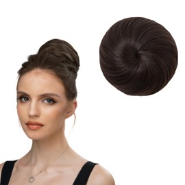 Hair Buns,Fake Bun for Women & Girls,Hair Pieces for Women,Chignon Hair Tool,Easy to Use,Enhance Your Looks in Seconds,Natural Effects,Applicable to All Occasions(Dark Brown)