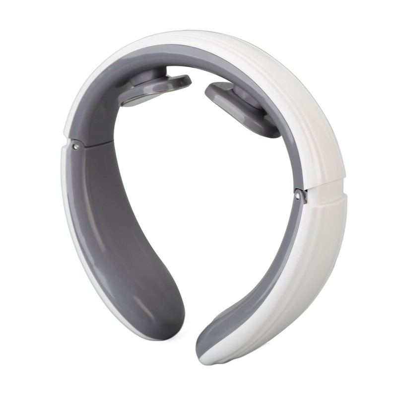 Heated TENS Neck Massager 9 Gears Vibration Rechargeable Electromagnetic Pulse