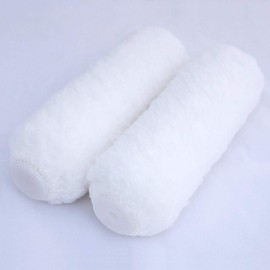Jumbo 7" x 3/4" Nap Win Paint Lint Free high Density Knitted Polyester Fabric Jumbo Roller Covers (2 Pack)