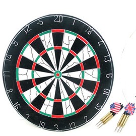 18-inch Fiber Dartboard with Safe Darts for Games and Puzzles Large Dartboard 3ea