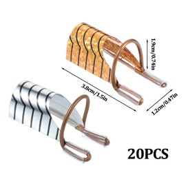 20 Pcs Nail Extension Forms, Nail Forms for Nail Extension Tips, Acrylic UV Gel Protector, Nail Form for Builder Gel for Salon Home Supply Manicure Tool