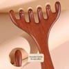 Six-Claw Meridian Massage Comb, Wooden Scalp Massage Tool for Relaxation.