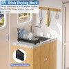CHLORYARD Small Dish Drying Rack, Compact Sink Dish Drainer Plate