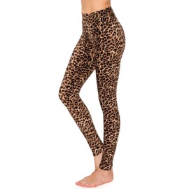 ALWAYS Women's Animal Yoga Leggings - High Waist Premium Soft Stretch Leopard Cheetah Print Pants 377 One Size