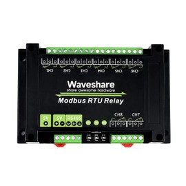 Waveshare Industrial Modbus RTU 8-ch Relay Module with RS485 Interface Multi Isolation Protection Circuits Comes with an ABS Enclosure