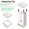 5 x 5 Post Cap & Base Set, Vinyl Fence