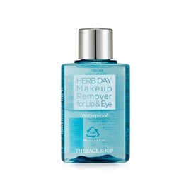 Meoncell THE FACE SHOP Herb Day Lip & Eye Makeup Remover Waterproof 130ml one size / 메온셀 THE FACE SHOP 허브데이 립앤아이 메이크업 리무버 워터프루프 130ml one size