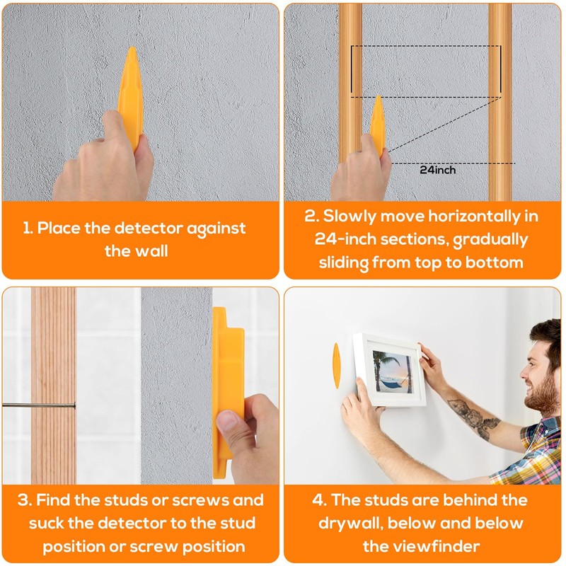 Magnetic Stud Finder, ABS Powerful Wall Magnet Stud Finder for
