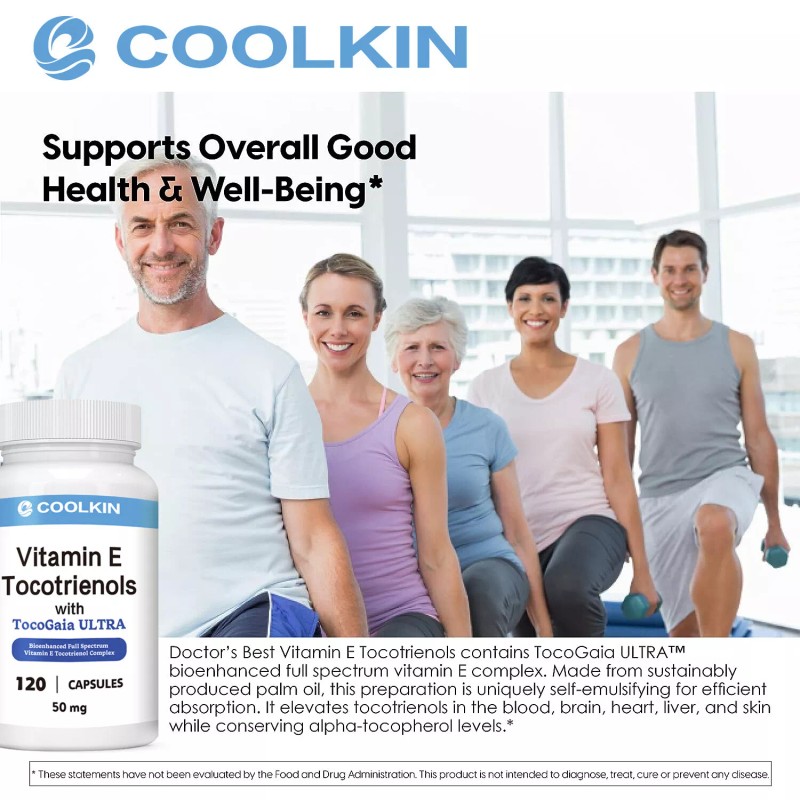 coolkin Vitamin E Tocotrienols Capsules - Antioxidant,Ca - 2 Pack