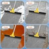 Large Heavy-Duty Floor Squeegee, 18” Rubber Blade Broom & 62”