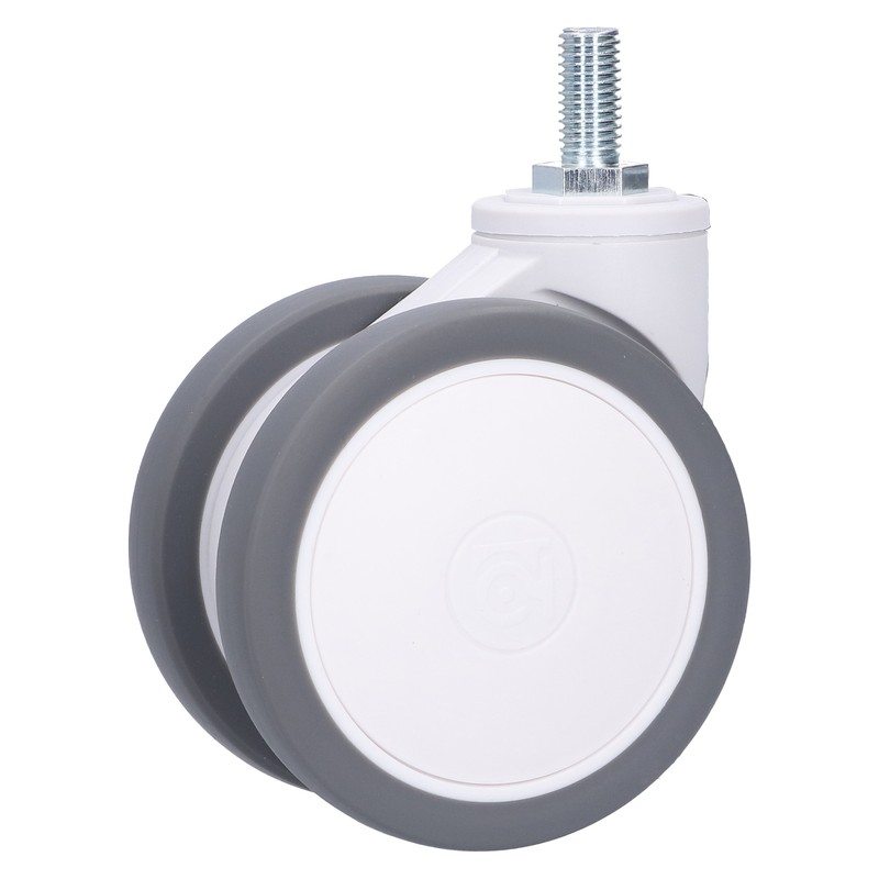 Caster 4in TPR M12 Universal Swivel Silent Rolling Wheel Accessory