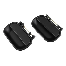 VekAuto 1 Pair Exterior Door Handle Compatible for Isuzu NPR HPR-HD, Durable Plastic Metal Black Left Right Side