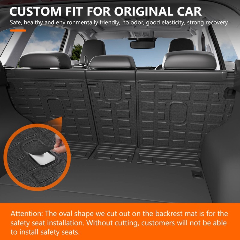powoq Backrest Mat Compatible with 2017-2025 Mazda CX-5 Cargo Liner