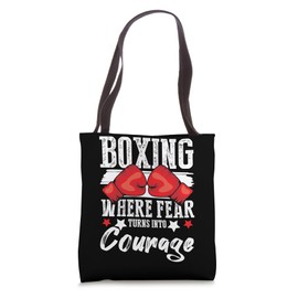 Shadow Boxing Punching Kickboxing Bag Gloves Boxer Fighting Tote Bag