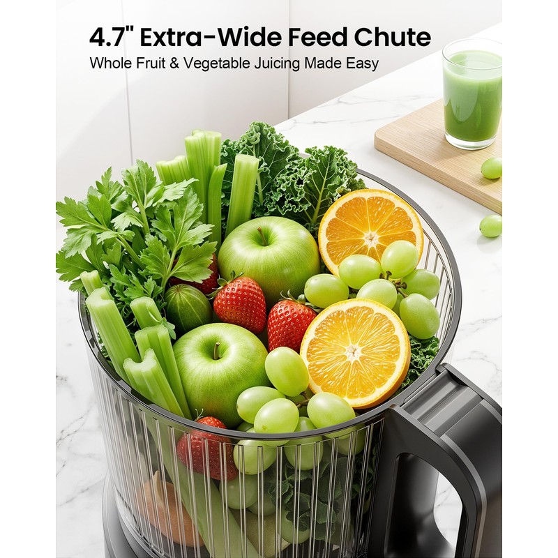 3-in-1 Cold Press Juicer, Juicer Machine,Makes Juice & Sorbet &