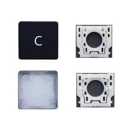Replacement Individual C Key Cap and Hinges are Applicable for Surface Pro 4/5/6/7 1724 1796 1807 1866 (Black) Keyboard to Replace The C Key Cap and Hinge