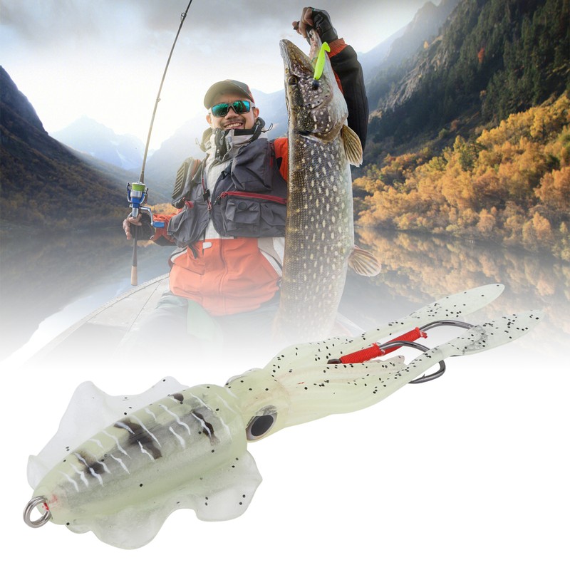 Squid Fishing Lure for Sea Fishing Simulation Iron Hook Octopus