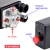WiMas Standard 4 Port Air Compressor Pressure Control Switch, AC