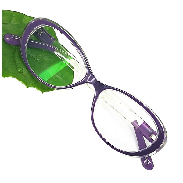 Reading Glasses Blue Light Blocking - Oval Computer Eyeglasses Frames