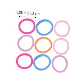 Ipetboom 20pcs High Elasticity Thick Hair Ties for Women Seamless Colorful Ponytail Holders Large Durable Tiny Hair Bands for Daily Wear Parties Photo Shoots Stylish