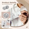 6 Pcs Rhinestone Button Cover Decorative Button Cover Clip Easy
