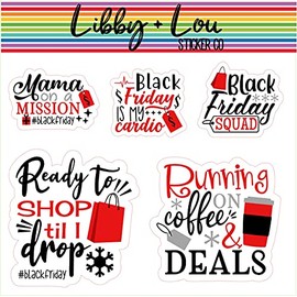Black Friday Shopping Quotes Planner Stickers | Libby and Lou Sticker Co