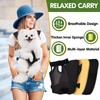 Pet Carrier Backpack, Hands-Free Adjustable Dog Front Carrier Legs Out