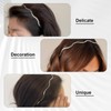 PKRFCJ Silver Headbands for Women 6 PCS,Metal Headband,Wavy Headband Non-slip,Trendy