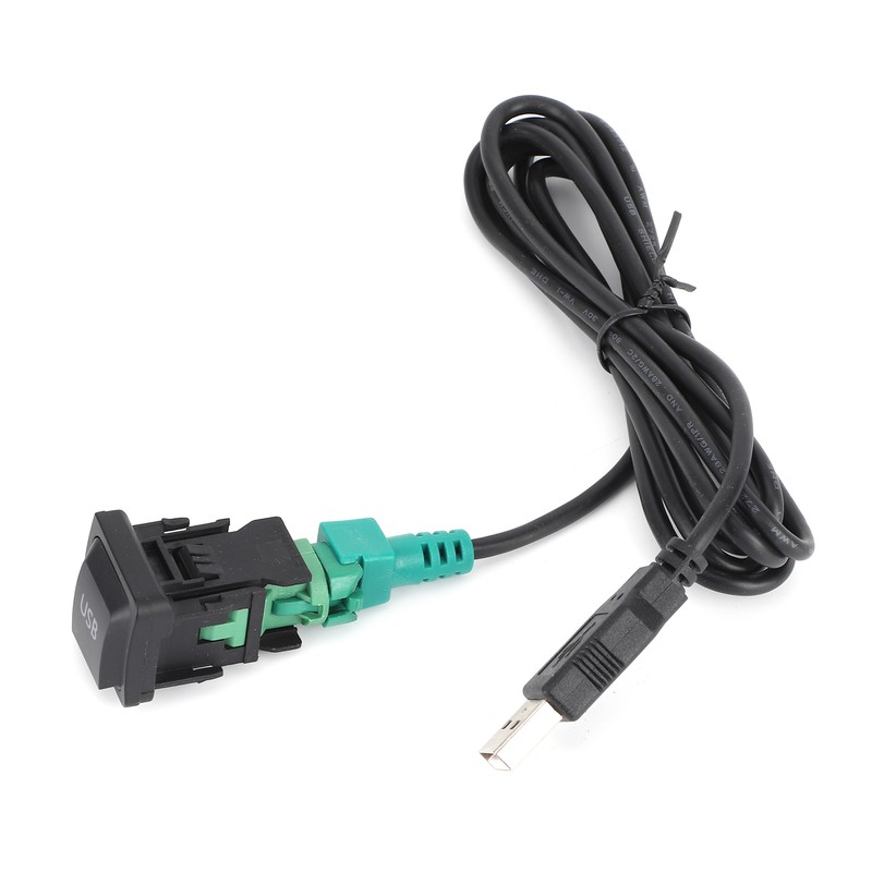Stereo USB Cable Adapter Switch Button for CD Player Radio