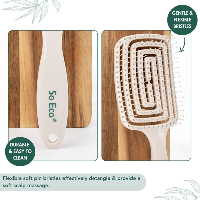 So Eco Flexi Paddle Detangling Hair Brush
