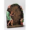 WESTMINSTER 2 Sparkle Fairy Door secret Garden Magical Statue Ornament