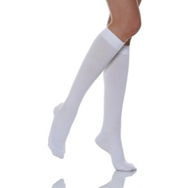 Relaxsan 820 (White 4-L) Unisex cotton compression socks moderate support 18-22 mmHg