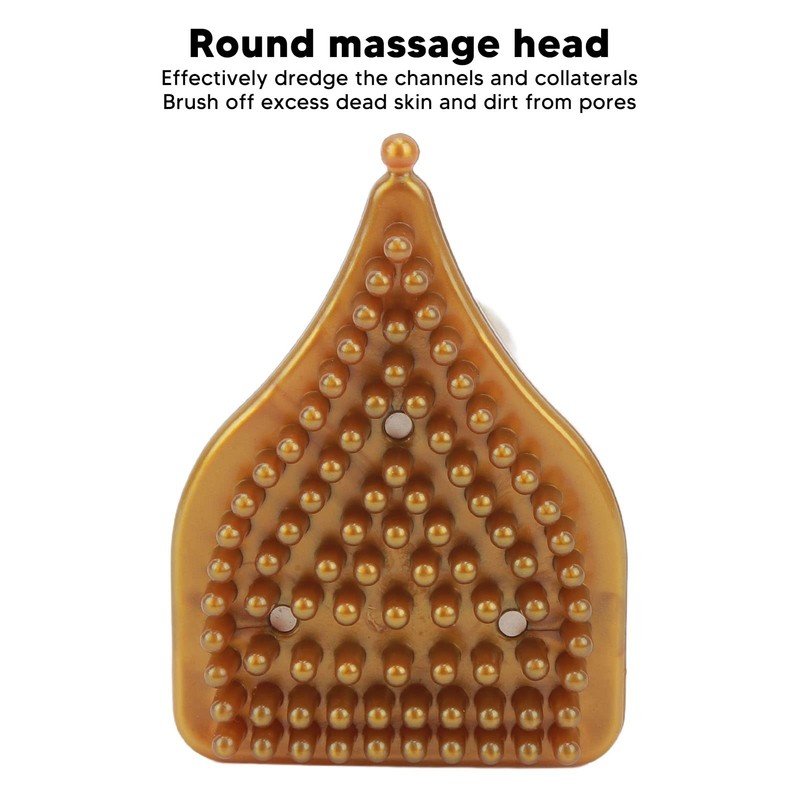 Triangle Meridians Massage Brush Handheld Magnetic Meridians Brush Shaping Scrub