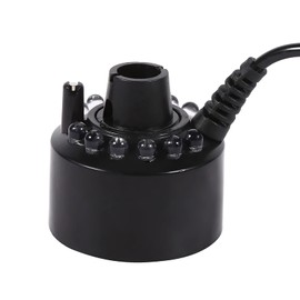 Mini LED Mist Maker, Color Changing Pond Nebulizer, with 12 LED for Potted Landscape Rockery