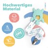Liname Neutral Pacifier Clip with Teething Toy - 4 Pack
