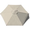 EliteShade USA 7.5FT Replacement Covers 6 Ribs Market Patio Umbrella