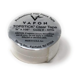 Vapon Topstick Clear Double Sided Medical Grade Adhesive Tape Roll 3/4" x 108"