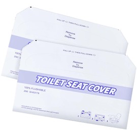 KISEER 2 Pack (500 Pieces) Disposable Toilet Seat Covers Flushable Paper Toilet Seat Cover for Bathroom, Hotels, Travel, Kids or Adults