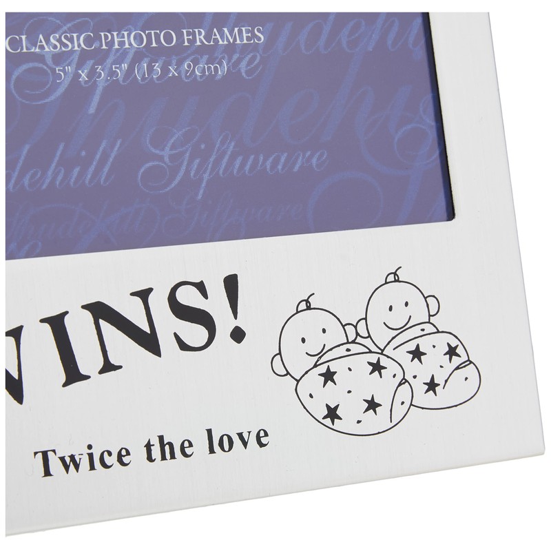 5" x 3" Twins! Photo Frame Twice the love Gift
