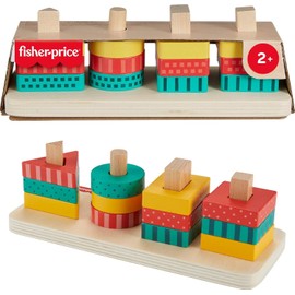 Fisher-Price, Clasificador de Formas de Madera, Juguete para Bebé, 2 Años en Adelante