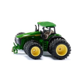 siku 3292, John Deere 8R 410 with Double Tyres, Toy Tractor, 1:32, Metal,Plastic, Green, Removable Front Weight, Ackerman Steering, Detachable Cab, Front and Rear Coupling