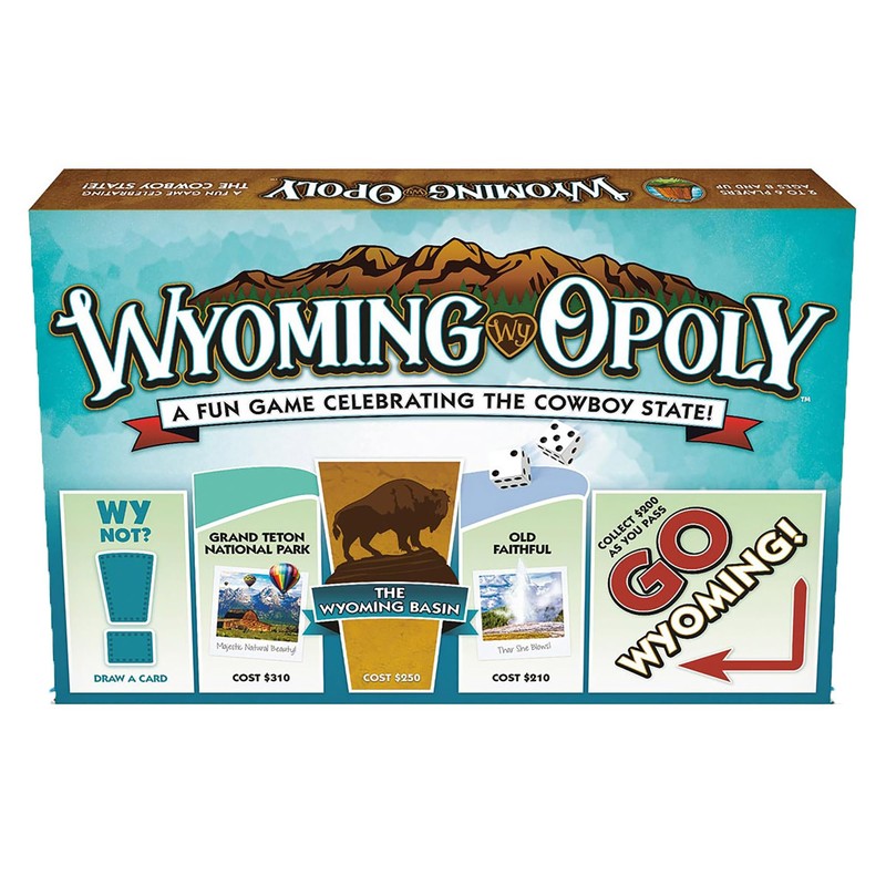 Late For The Sky: Wyoming-Opoly - State Themed Family Board